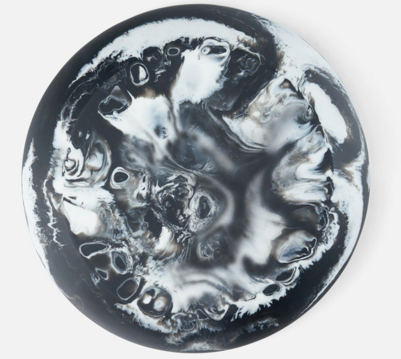 Hugo Black Swirled Chip And Dip Bowl