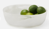 Hugo White Swirled Serving Bowl - SMALL