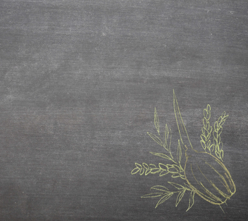 Chalkboard Lulav - SQUARE