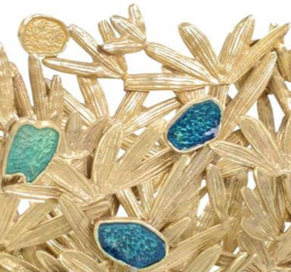 EMBELLISHED FROND BOWL