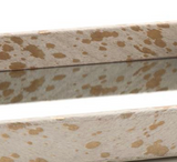 CREAM AND GOLD HIDE MIRROR TRAY