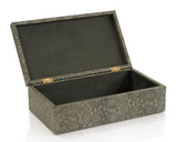 FEATHERED VEGAN SNAKESKIN BOX