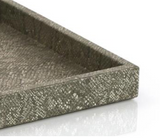 FEATHERED VEGAN SNAKESKIN TRAY