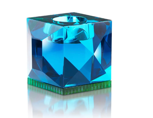 Ophelia Azure/Green Tealight Holder