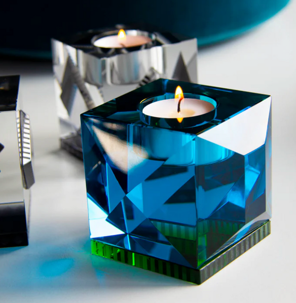 Ophelia Azure/Green Tealight Holder