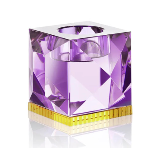Ophelia Purple/Yellow Tealight Holder