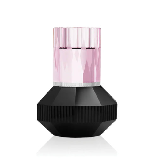Chicago Rose/Clear/Black Tealight Holder