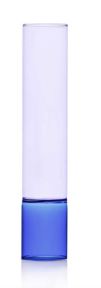 Bamboo Groove Vase Blue