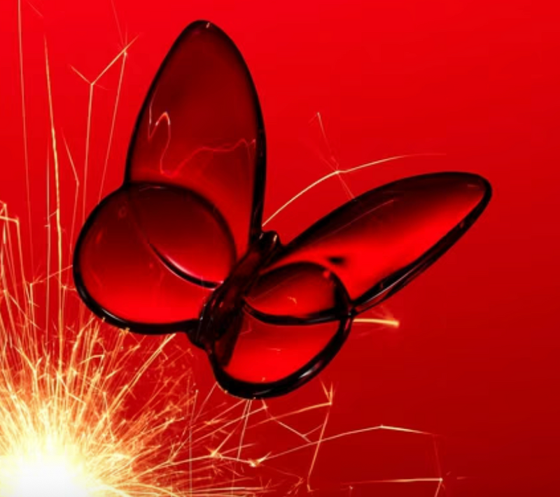 LUCKY BUTTERFLY  - RED