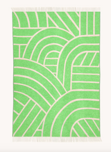 Lines Blanket Pink Apple