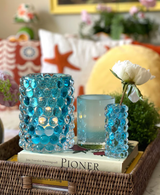 HURRICANE BOULE MINI, Coral Blue vase