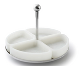Azure Matte White Sectional Serveware Stand