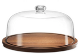 Wood Tray with Acrylic Dome
