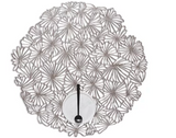 Pressed Daisy Table Mat - Gunmetal