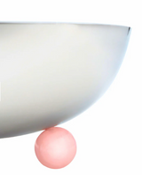 Temari Light Pink Footed Salad Serving Bowl