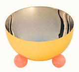 Temari Pink & Gold Footed