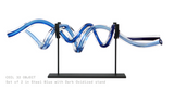 Coil 32 set of 2 With Stand - Steel Blue, Dark Oxidized