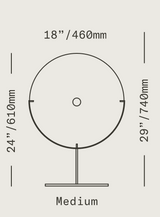 Pool Object Medium - Light Beige, Dark Oxidized