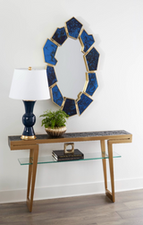 Lucas Mirror, Antique Midnight Blue