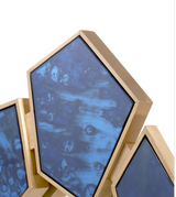 Lucas Mirror, Antique Midnight Blue