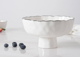 Medium Footed Bowl - Silver