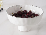 Medium Footed Bowl - Silver