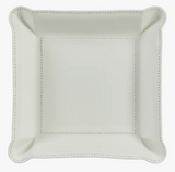 Ivory Leather Valet Tray