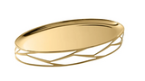 Gold Plated Oval Tray