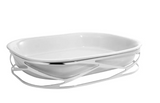 Stainless Steel Porcelain Serving Dish Holder