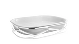 Stainless Steel Porcelain Serving Dish Holder