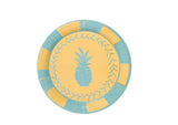 Gold Pineapple Dessert Plates