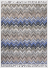 Perseo Throw Blanket - Blue Multicolor