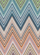 Plume Throw Blanket- Green Multicolor