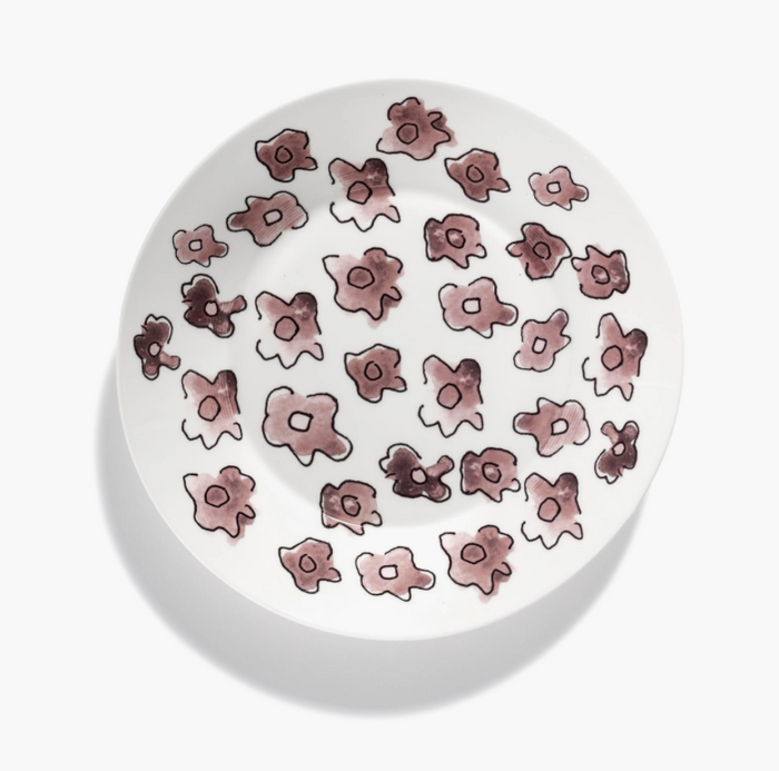 Deep plate L Dark viola Midnight Flowers – Level