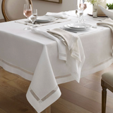 White Linen Tablecloth