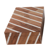 SET OF 3 BROWN BOXES