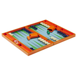 Statement Orange Croc Backgammon Set