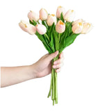 Faux Tulip 9-Stem Bundle - Pink