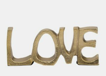 Gold Love Sign