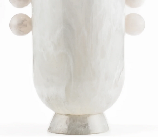 Allure Vase - Snow with Snow Handles