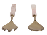 ROSE QUARTZ SALAD UTENSIL SET