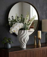 WHITE CERAMIC VASE