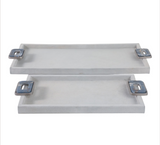 GRAY SUEDE TRAY