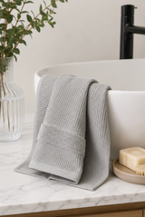 Waffle Smoky Hand Towel