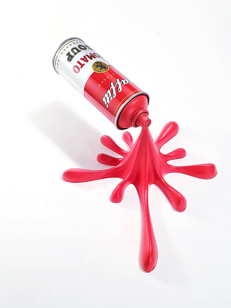 Soup Splash - Spray Can Sculpture