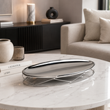 Stainless Steel l Oval Center Piece