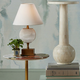 Roselle Stone Inlay Accent Table