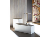 Deco Martini Table – Acrylic Top & Gold Metal Base, 12"