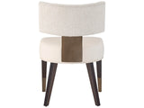 Loleta Side Dining Chair – Walnut & Brass Accent