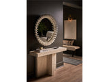 Solstice Starburst Mirror – White Cast Aluminum & Steel, 38"
